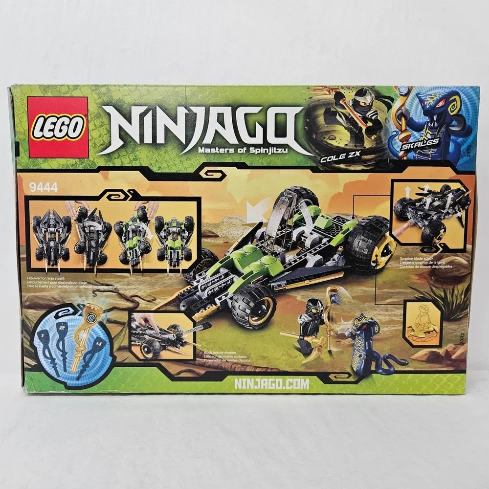 LEGO Ninjago 9444 Cole's Tread Assault Set with Cole ZX 286 Pcs Damaged Box